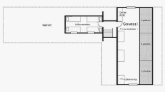 Huset - plantegning 1. sal
